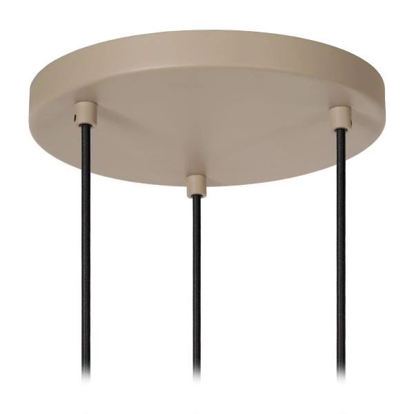 Lucide EVORA - Hanglamp - Ø 25 cm - 3xGU10 - Taupe - detail 3